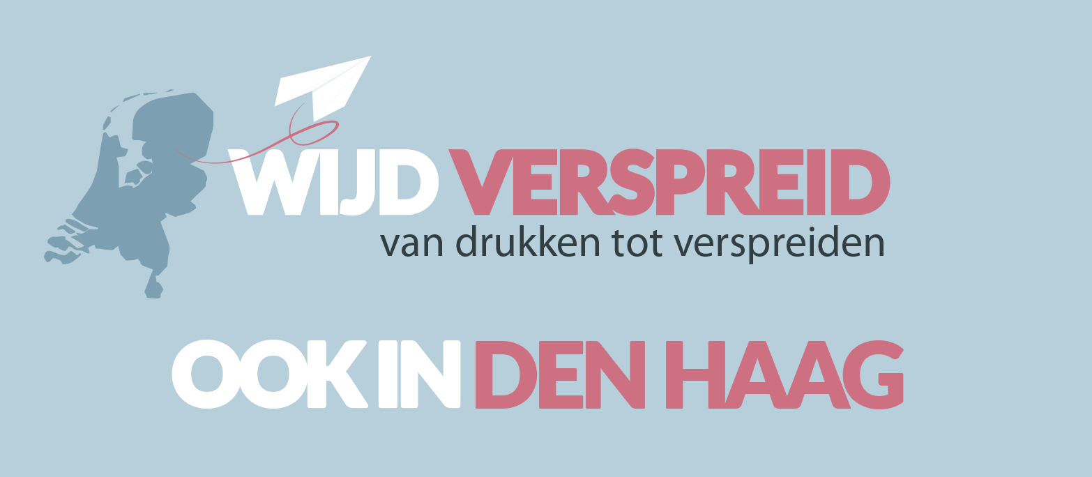 Flyers verspreiden in Den Haag